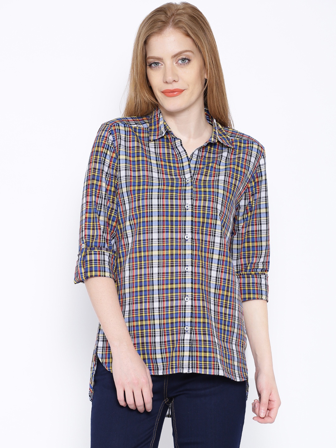 

Tokyo Talkies Multicoloured Checked Casual Shirt, Multi