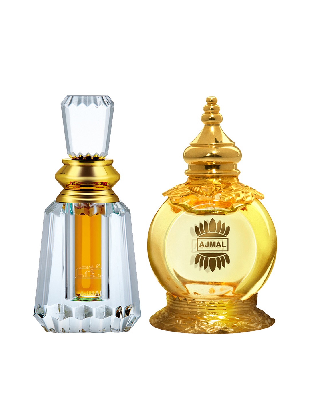 

Ajmal Men Set Of 2 Perfumes, Gold