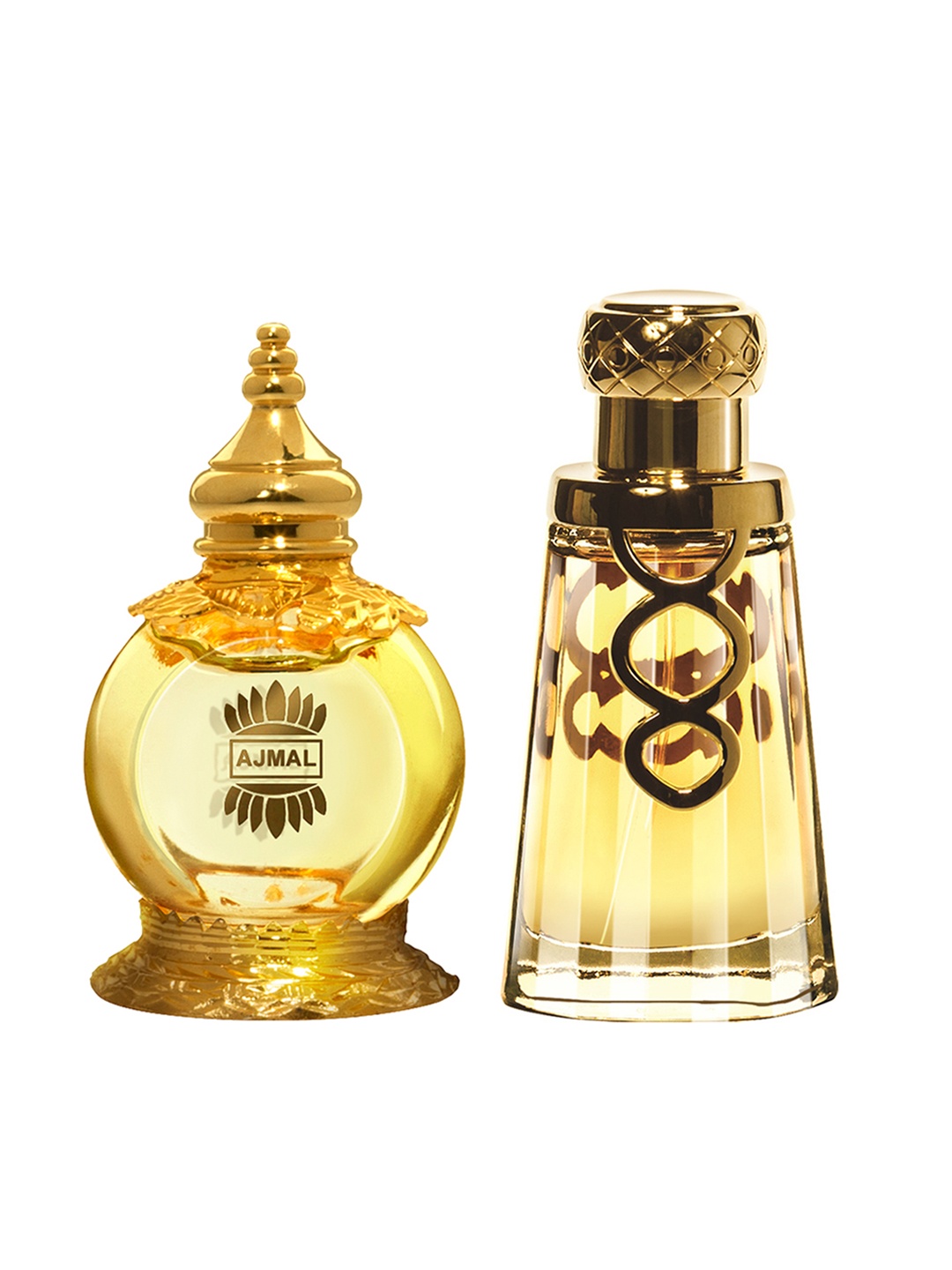 

Ajmal Set of Mukhallat Al Wafa Oriental Perfume & Khallab Eau De Parfum, Gold