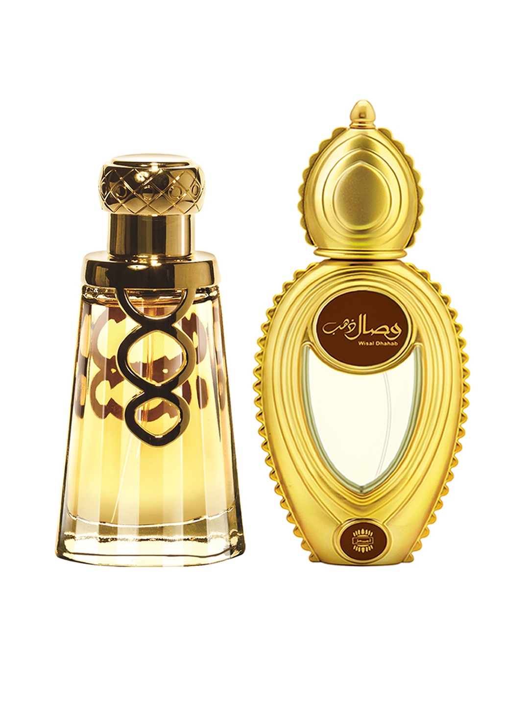 

Ajmal Men Set of Wisal Dhahab EDP 50 ml & Khallab EDP Perfumes 50 ml, Brown