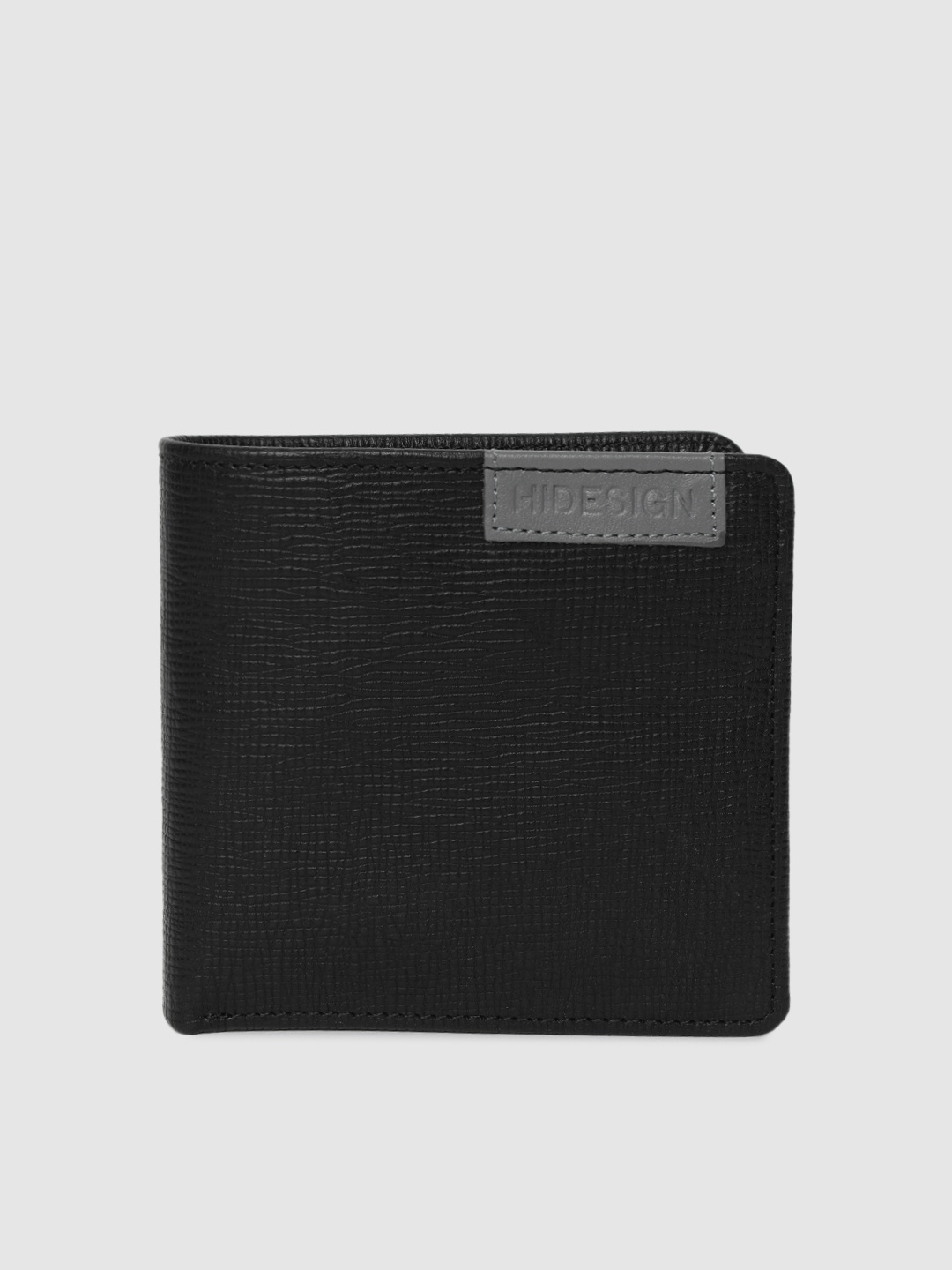 

Hidesign Men Black Solid Two Fold Wallet