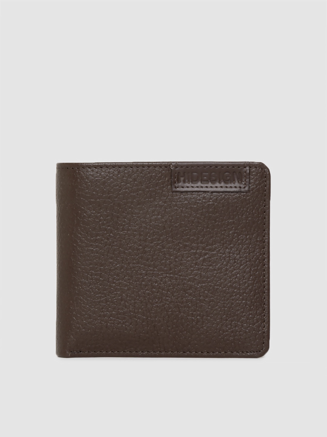 

Hidesign Men Brown Textured Two Fold Wallet
