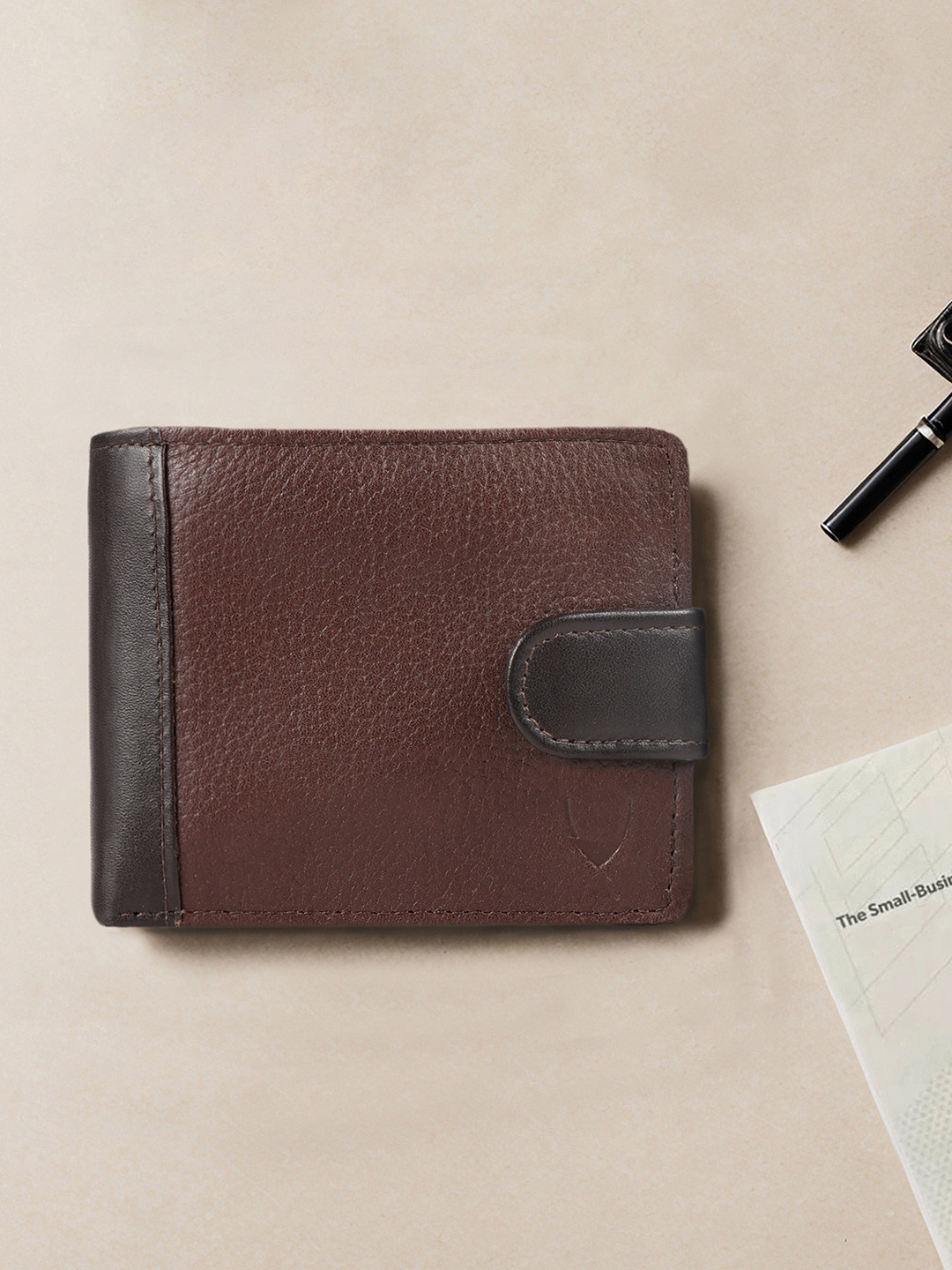 

Hidesign Men Brown Solid Two Fold Wallet