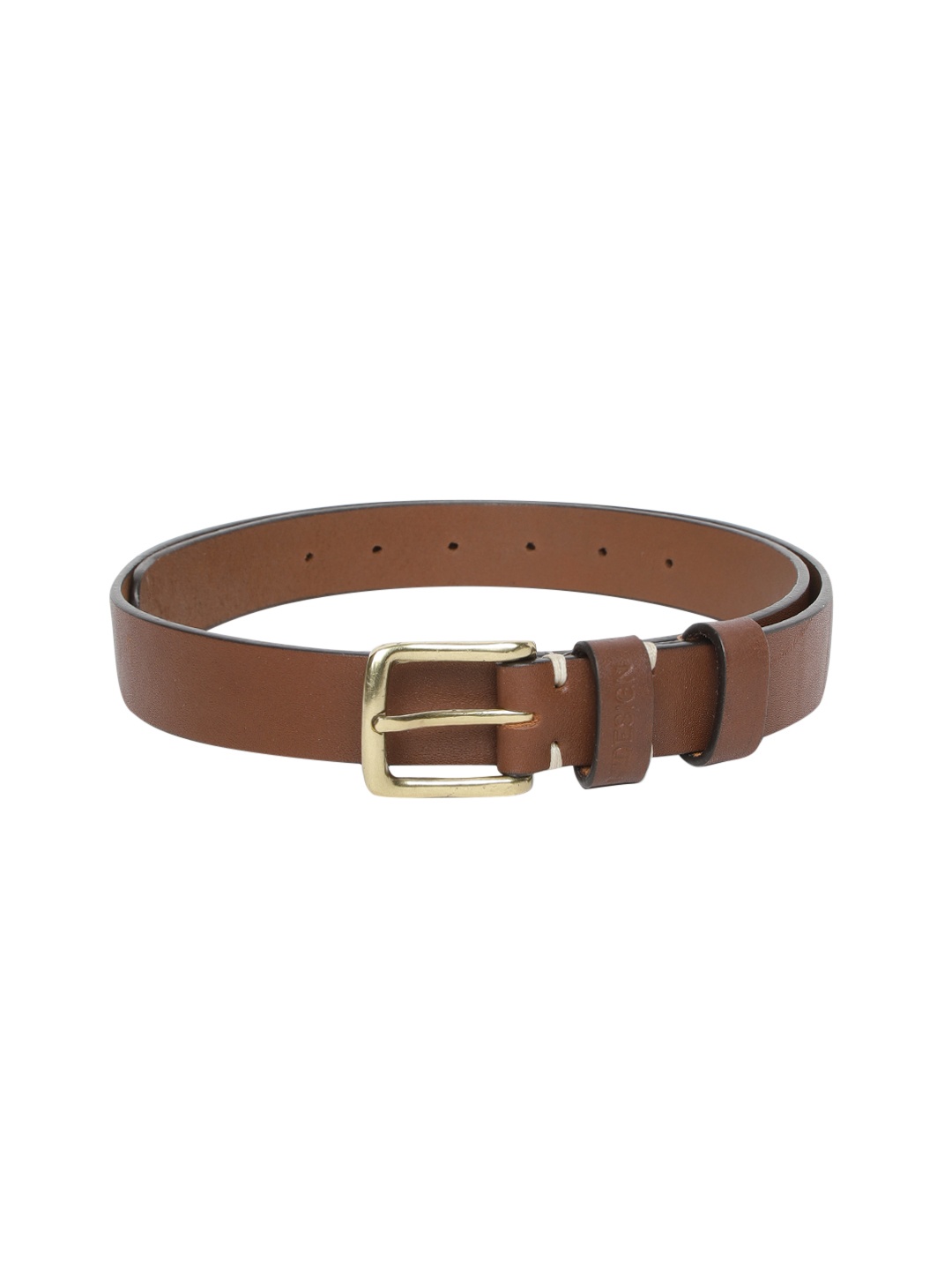 

Hidesign Men Tan Brown Solid Leather Belt