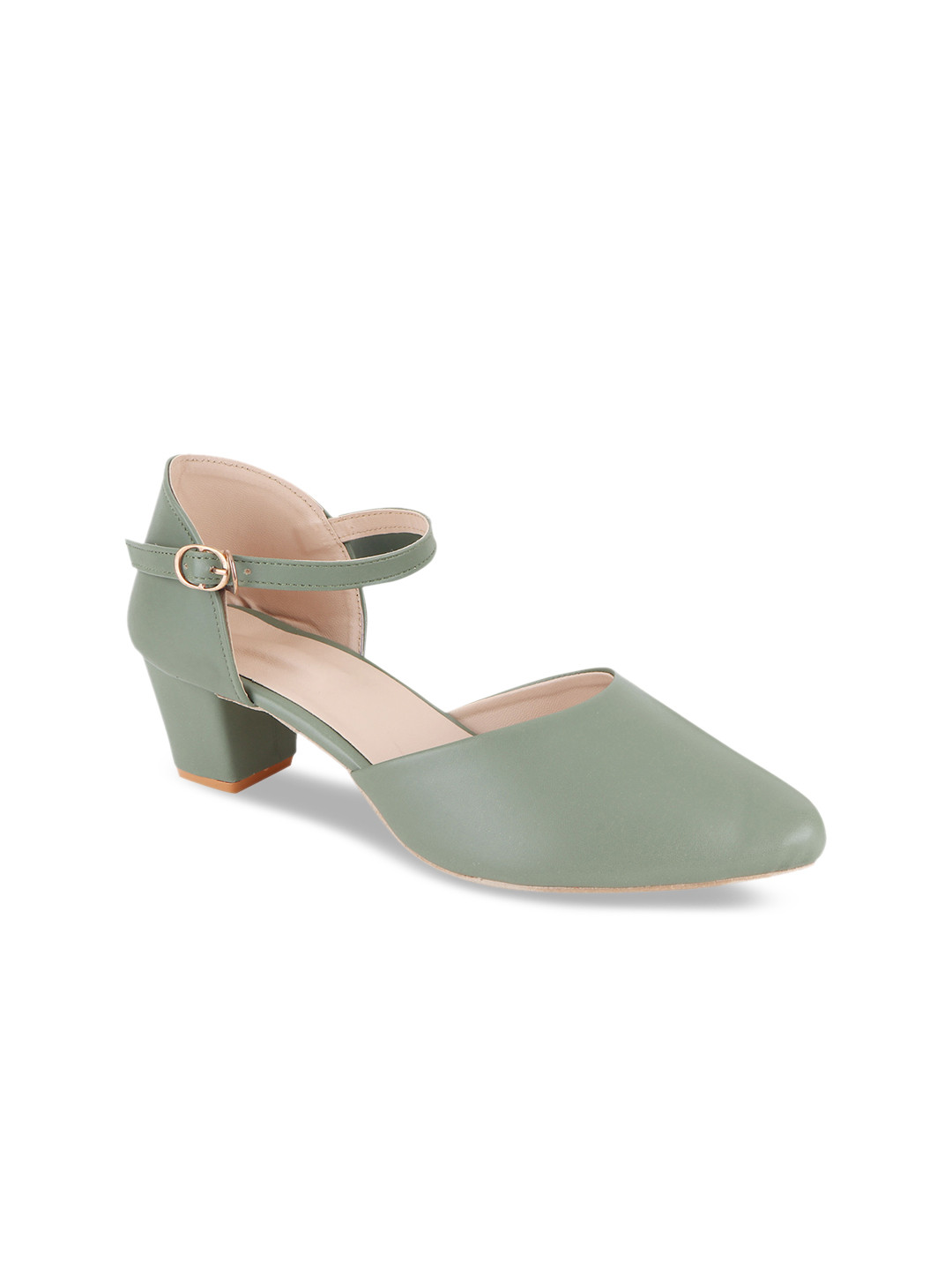 

Shoetopia Women Green Solid Pumps