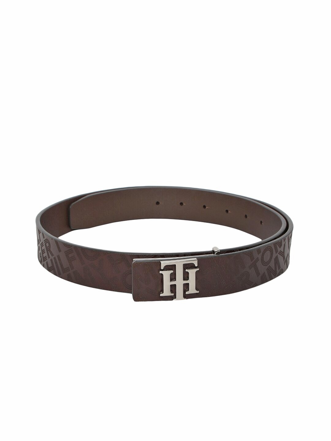 

Tommy Hilfiger Men Brown Textured Leather Belt