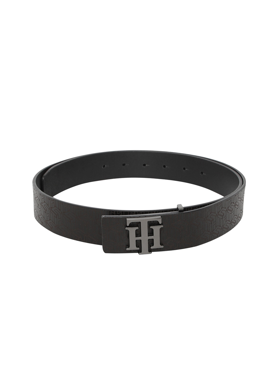 

Tommy Hilfiger Men Black Leather Printed Belt