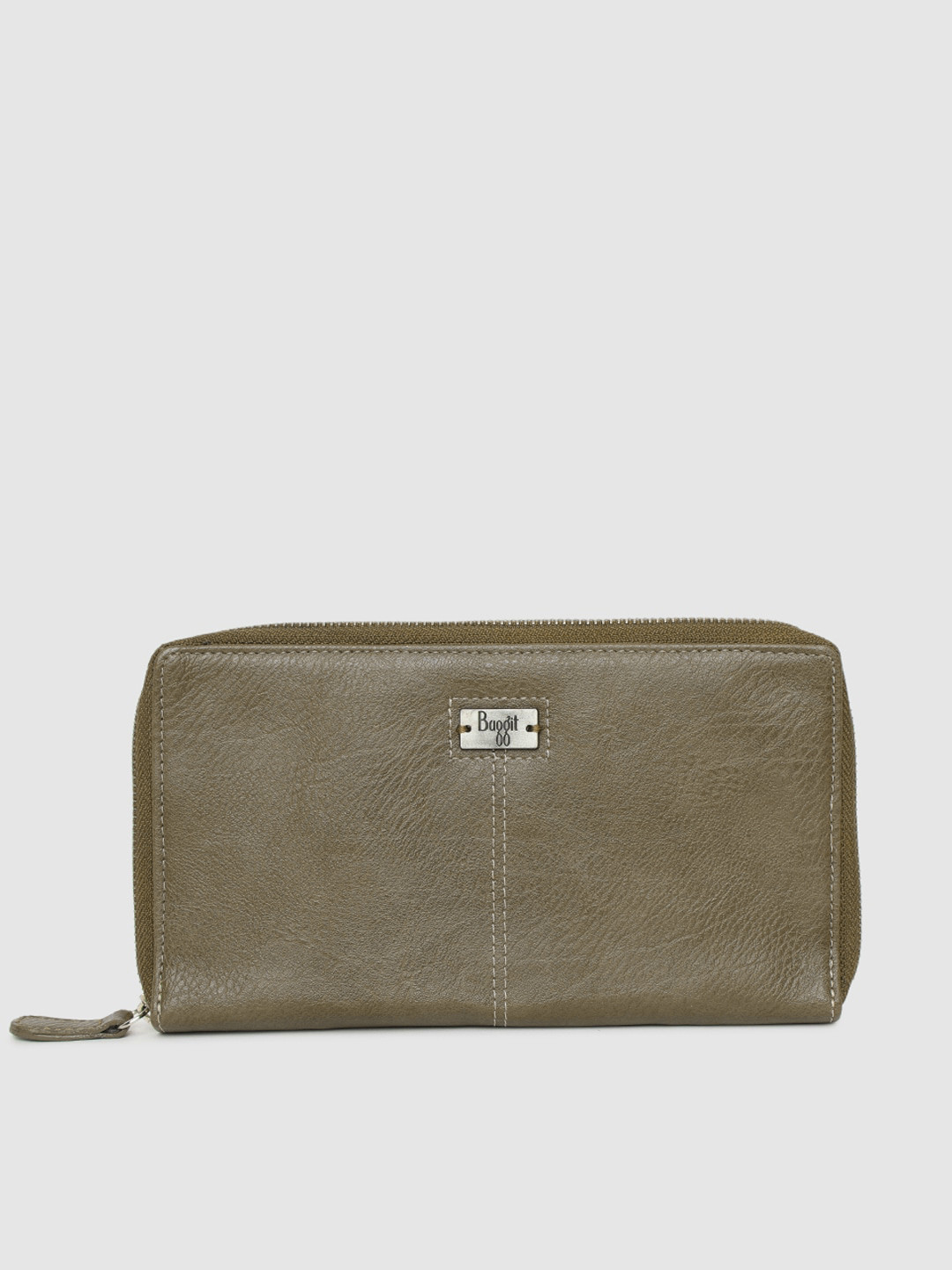 

Baggit Women Brown Solid Zip Around Wallet