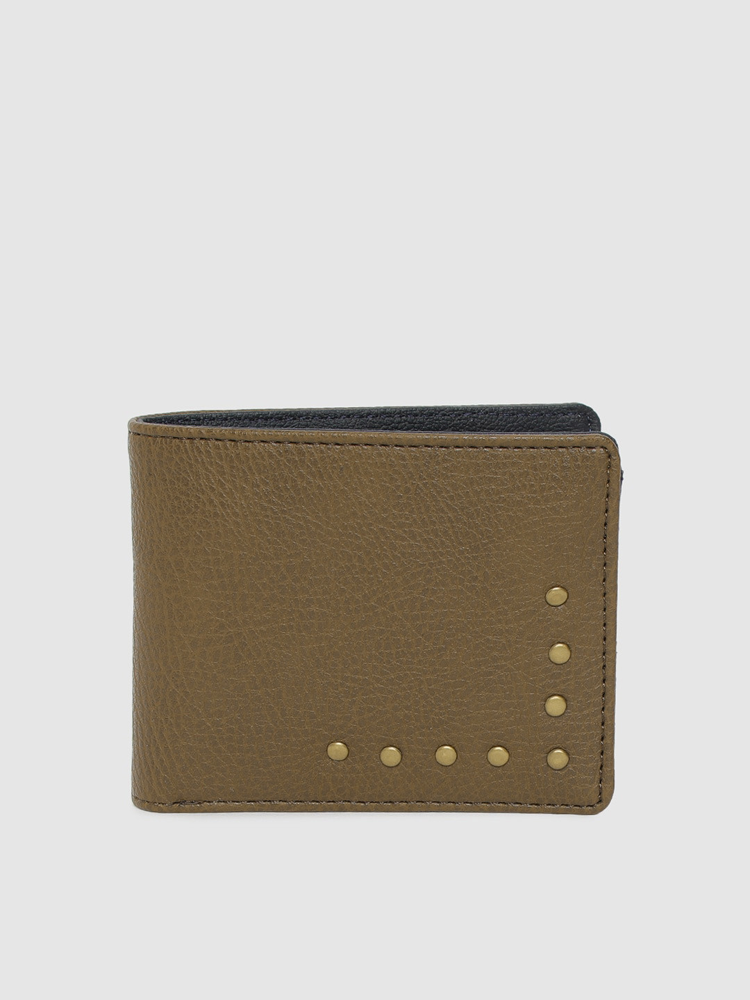 

Baggit Men Brown Solid Two Fold Wallet