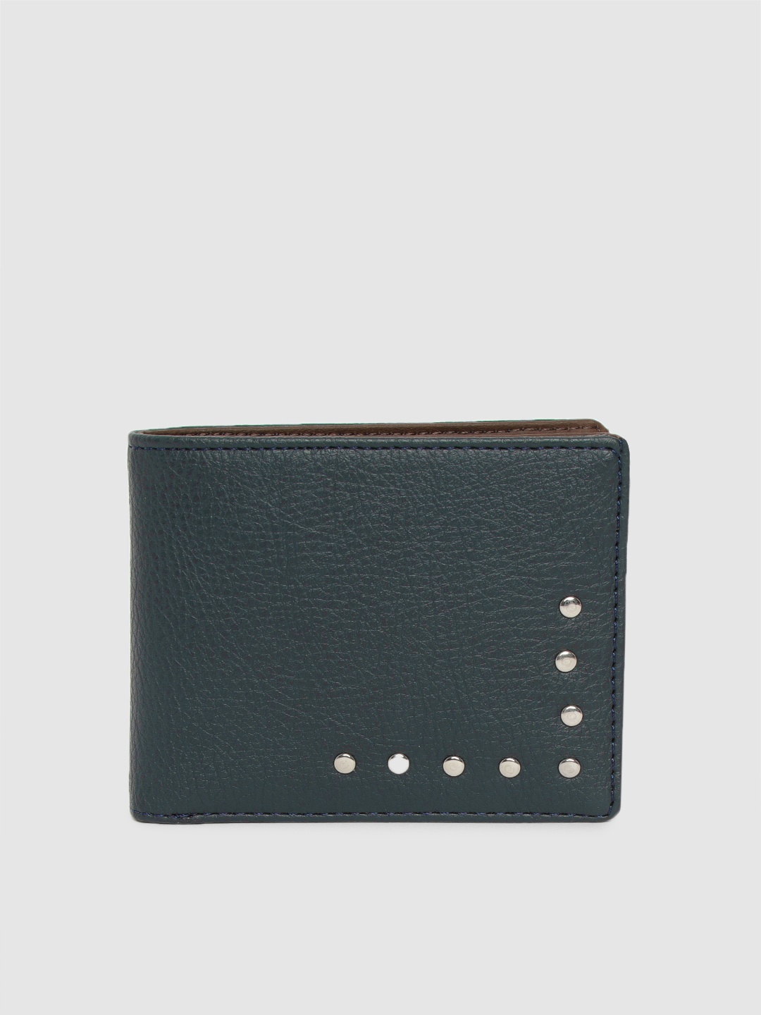 

Baggit Men Navy Blue Solid Two Fold Wallet