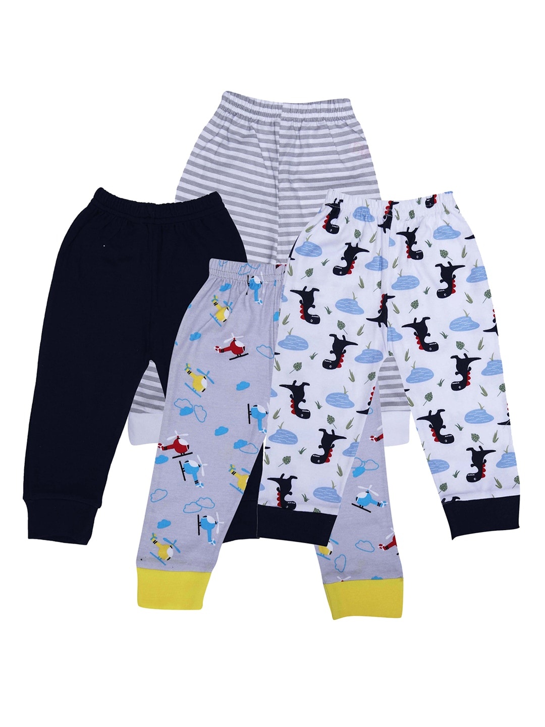 

BUMZEE Infant Pack of 4 Straight-Fit Joggers, Navy blue