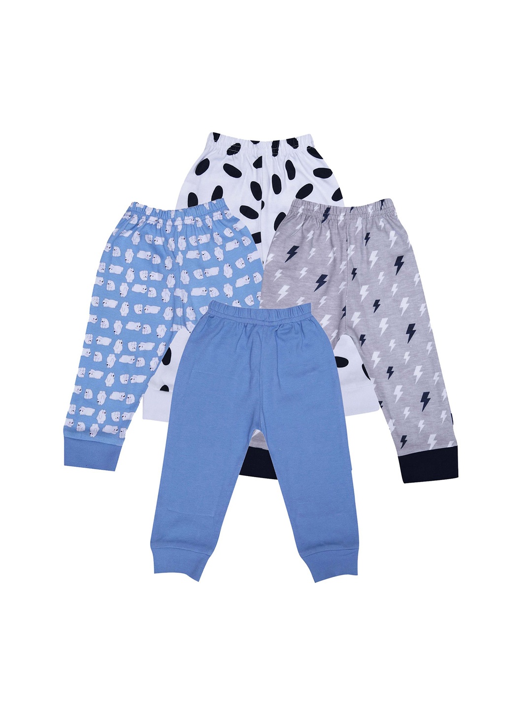 

BUMZEE Kids Pack of 4 Joggers, Blue