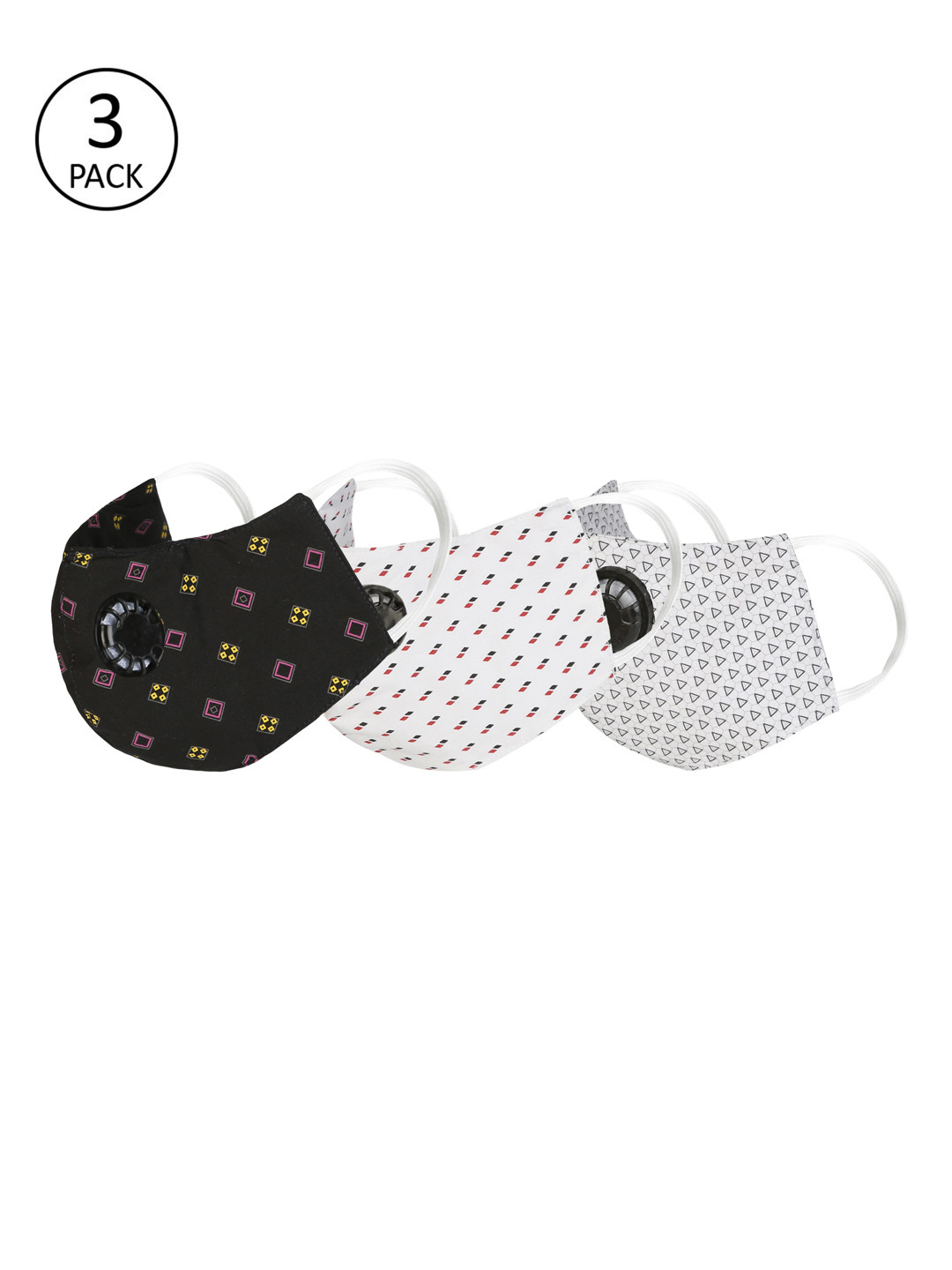 

Balista Unisex Pack of 4 Pcs Assorted Reusable 4-Ply Protective Outdoor Masks With Valve