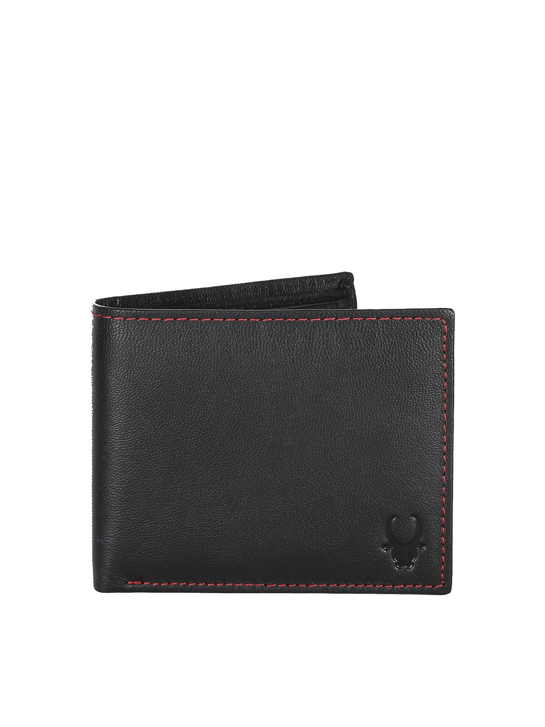 

WildHorn Unisex Black Genuine Leather Wallet