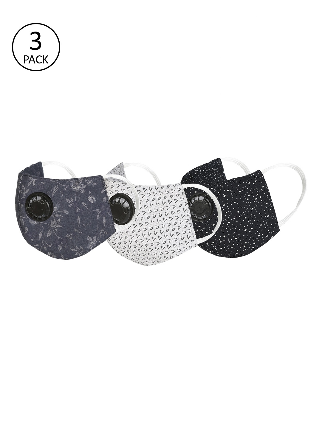 

Balista Unisex Pack of 3 Pcs Assorted Reusable 4-Ply Protective Outdoor Masks