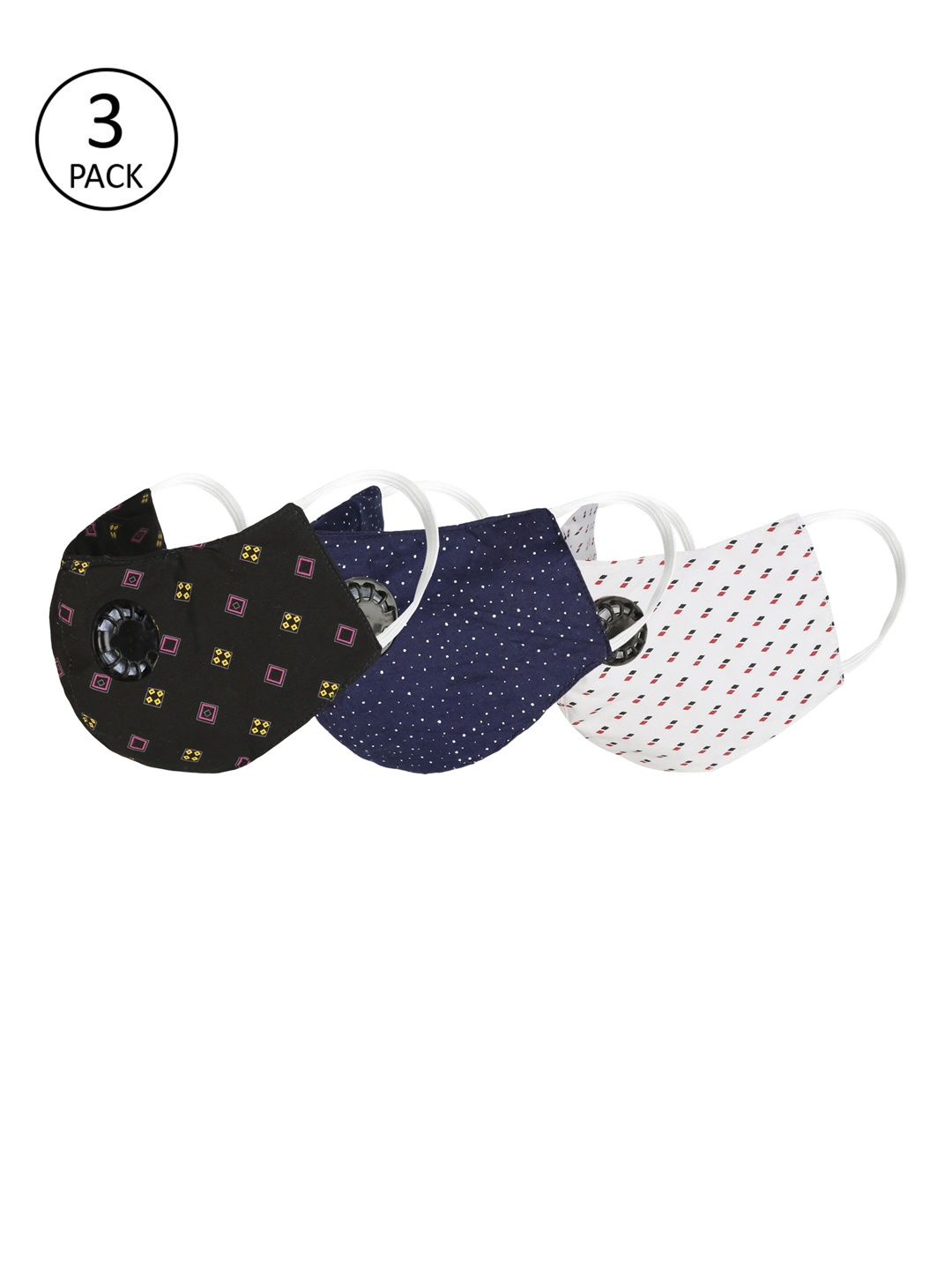 

Balista Unisex Pack of 4 Pcs Assorted Reusable 4-Ply Protective Outdoor Masks With Valve