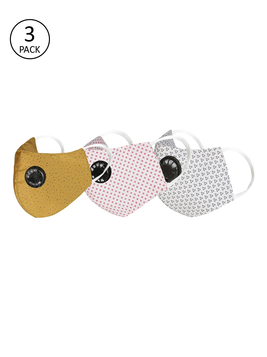 

Balista Unisex Pack Of 3 4-Ply Reusable Cloth Masks, Assorted