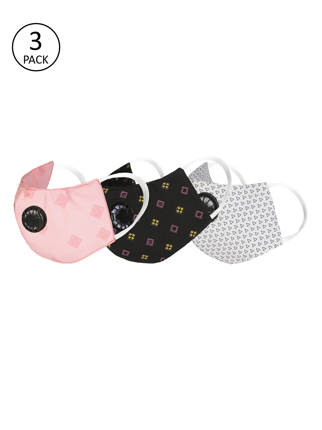 

Balista Unisex Pack of 3 Pcs Assorted Reusable 4-Ply Protective Outdoor Masks