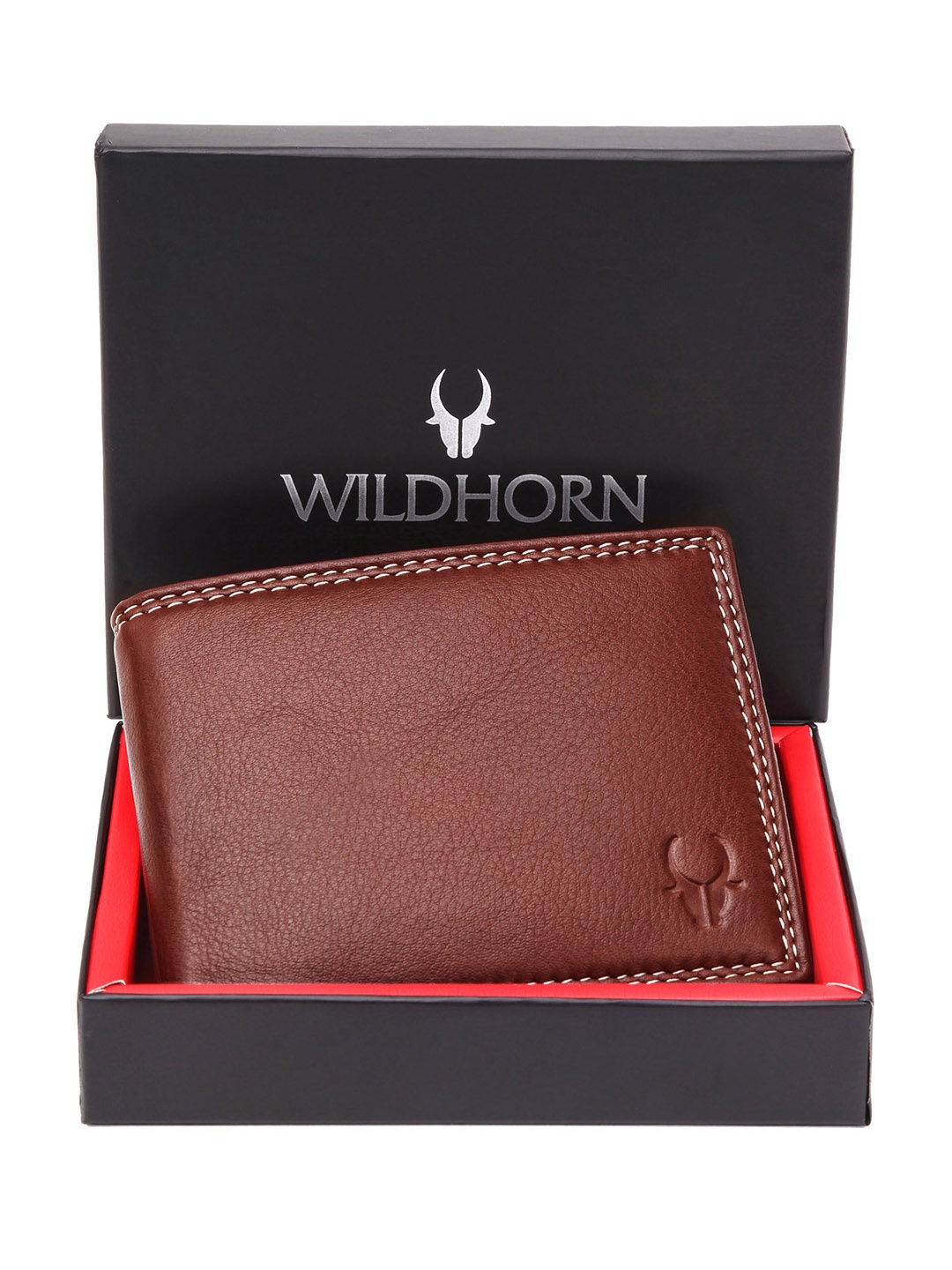 

WildHorn Unisex Brown Genuine Leather Wallet