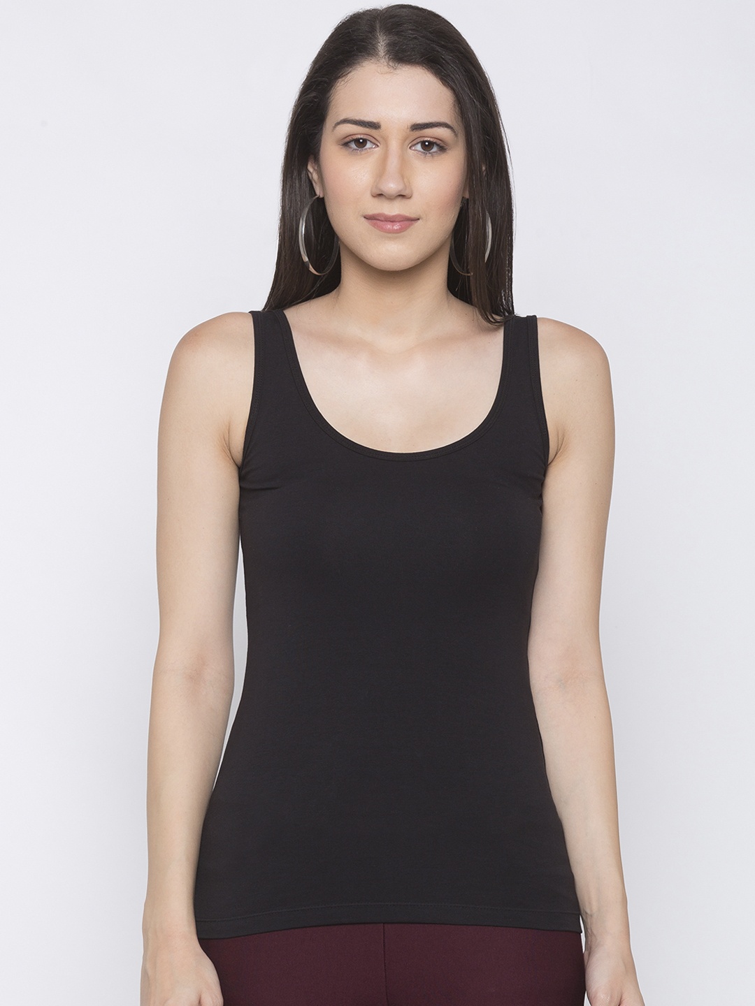 

Globus Women Black Solid Pure Cotton Top
