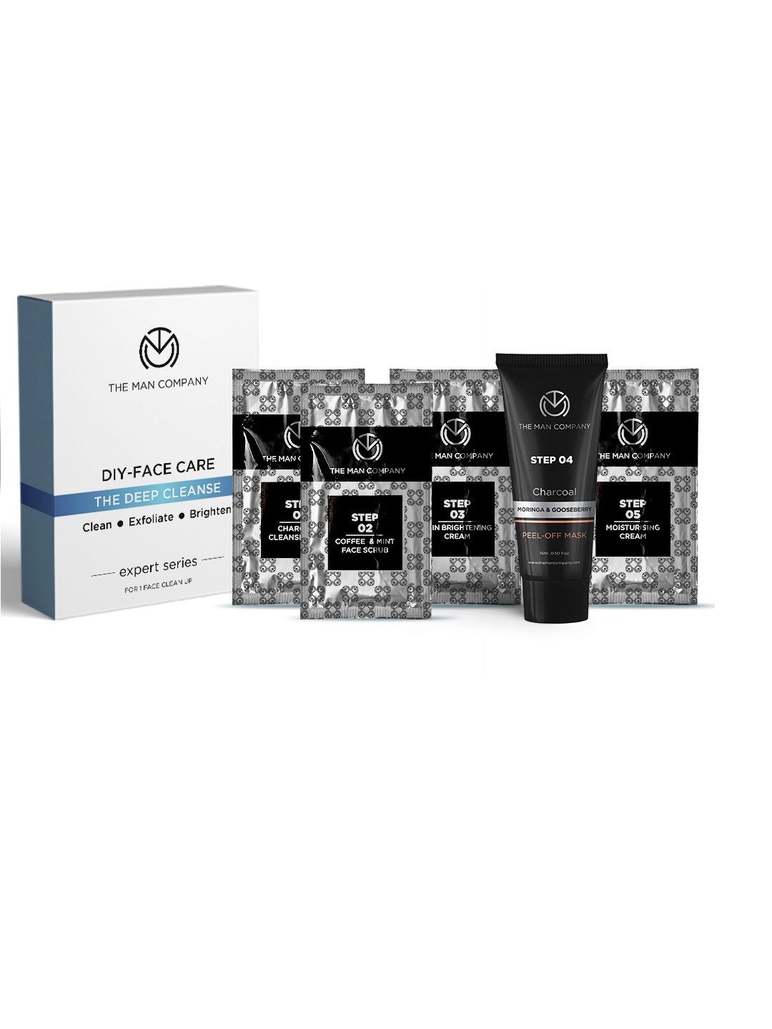

The Man Company DIY- Skin Care Deep Cleanse Facial Kit 30 g, White