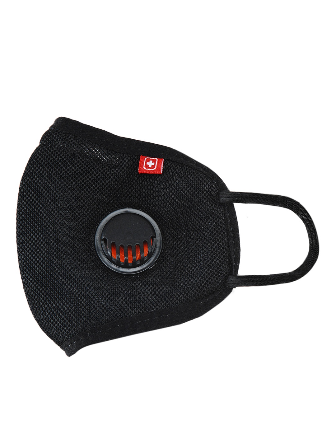 

SWISS MILITARY Kids Black 3 Ply A95+ Outdoor Protective Mask with Respirator