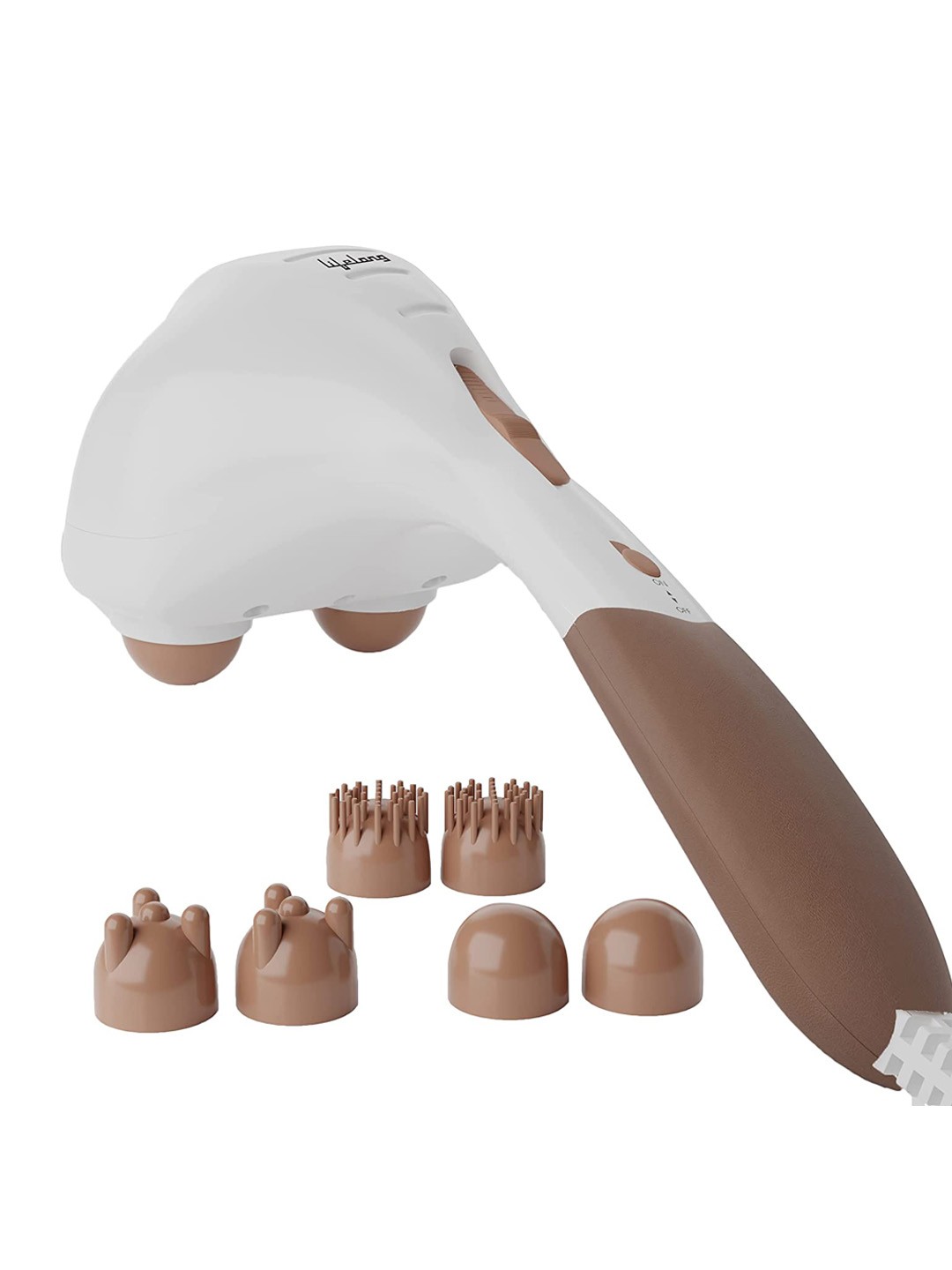 

Lifelong LLM36 Powerful Double Head & Body Hammer Massager - Brown & Beige