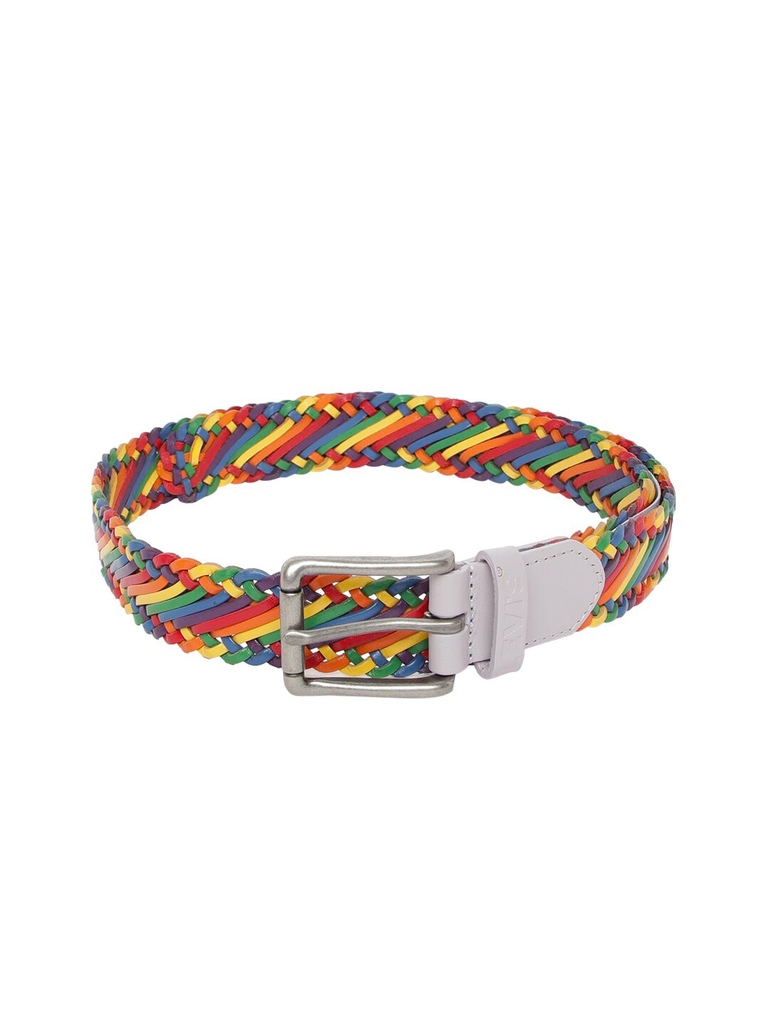 

Levis Men Multicoloured Braided Belt, Multi