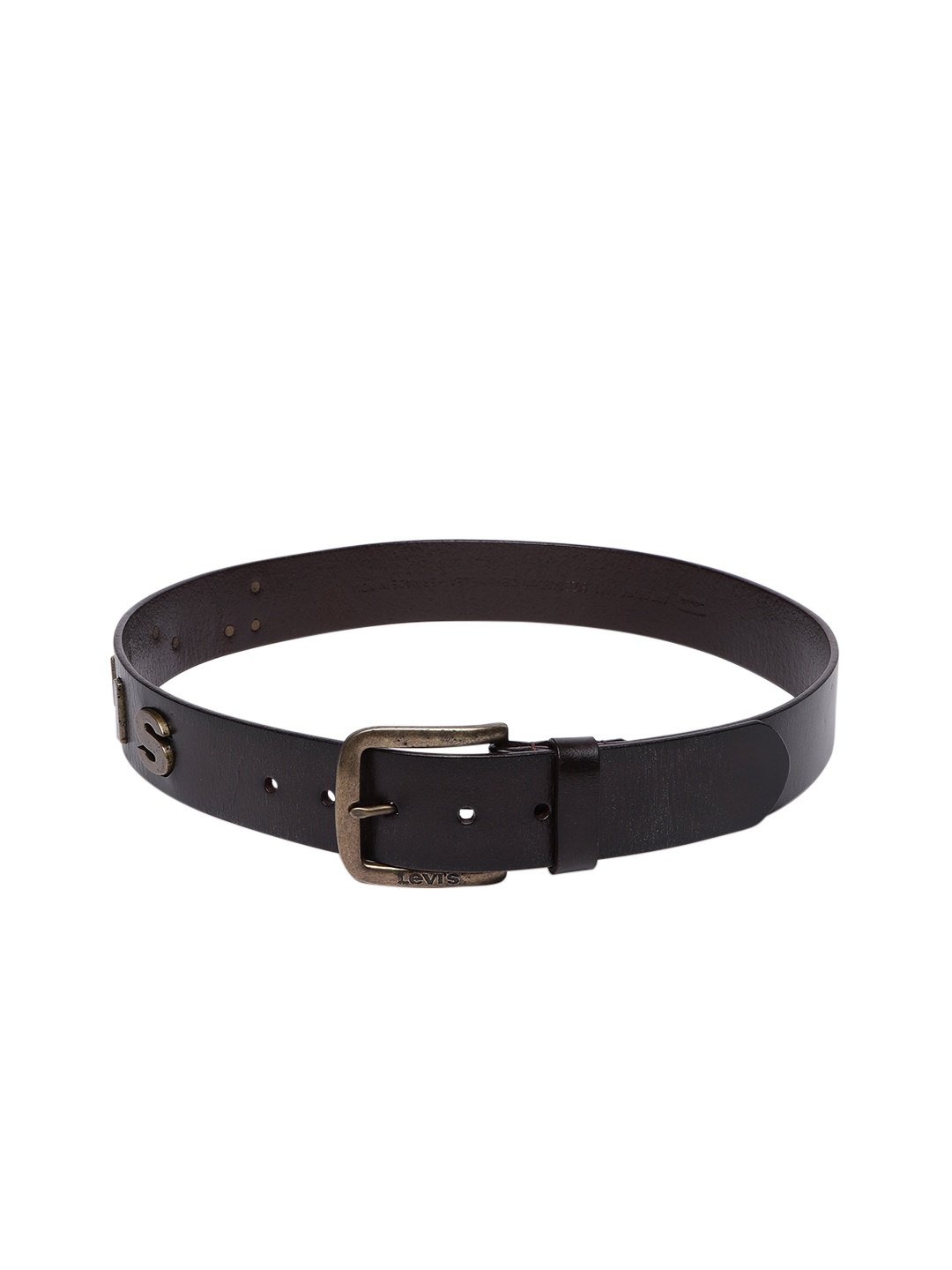 

Levis Men Brown Embellished Leather Casual Belt