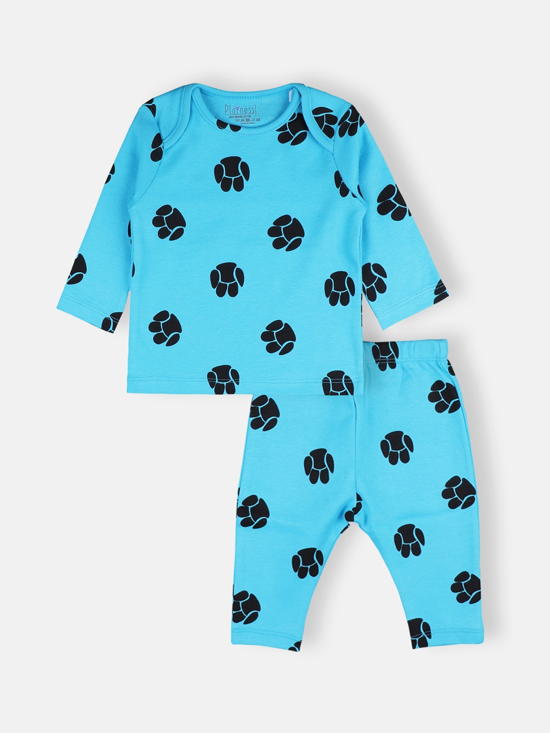 

PLAYNESS Boys Blue Printed Night suit