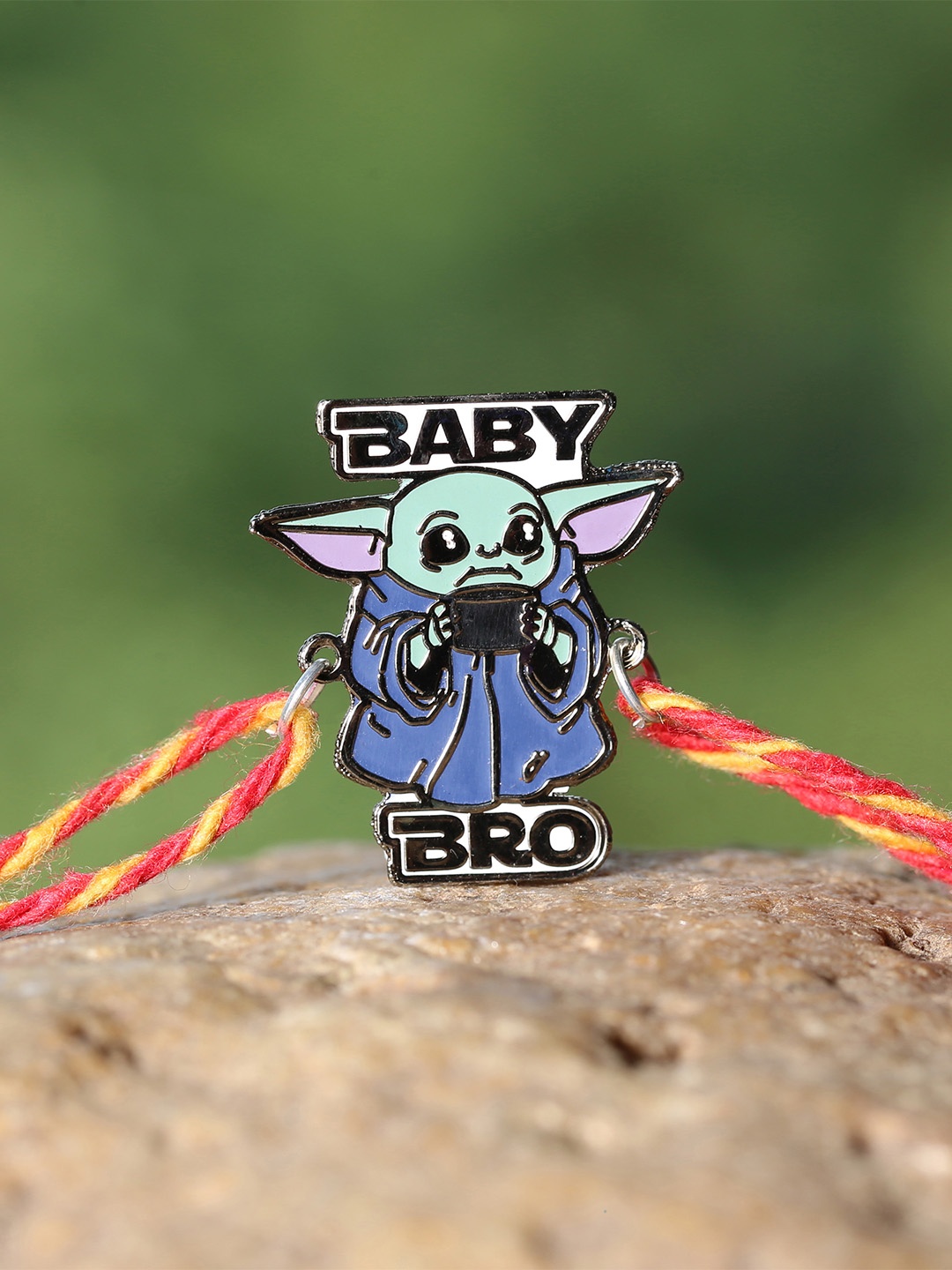 

Bigsmall Blue Baby Yoda Bro Rakhi