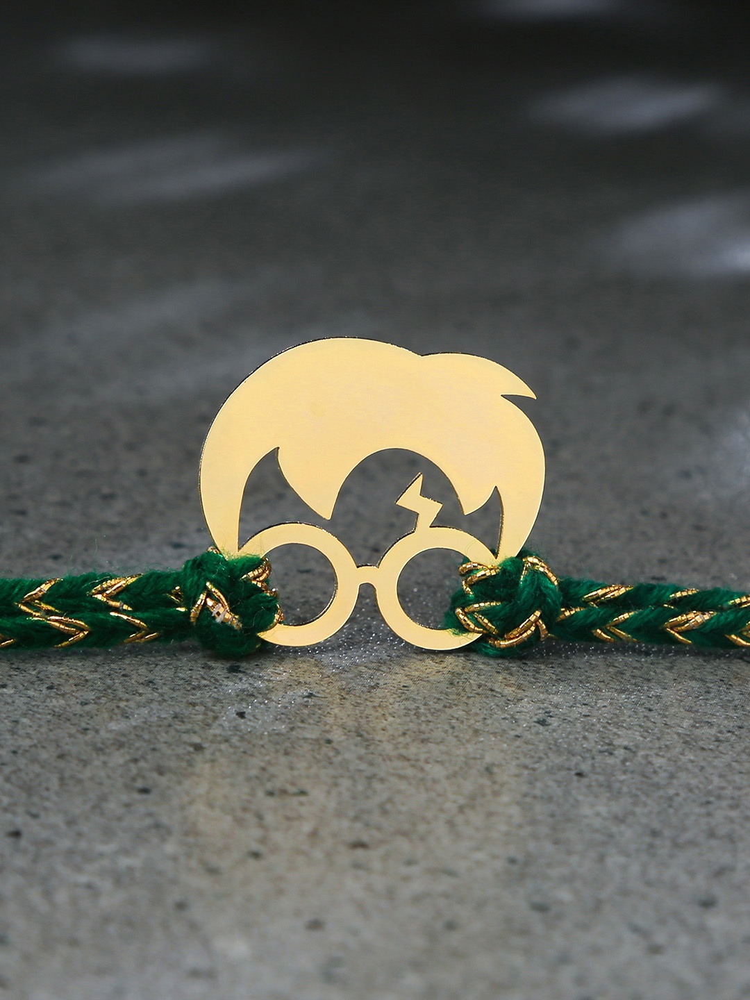 

Bigsmall Gold-Toned Harry Potter Silhouette Rakhi