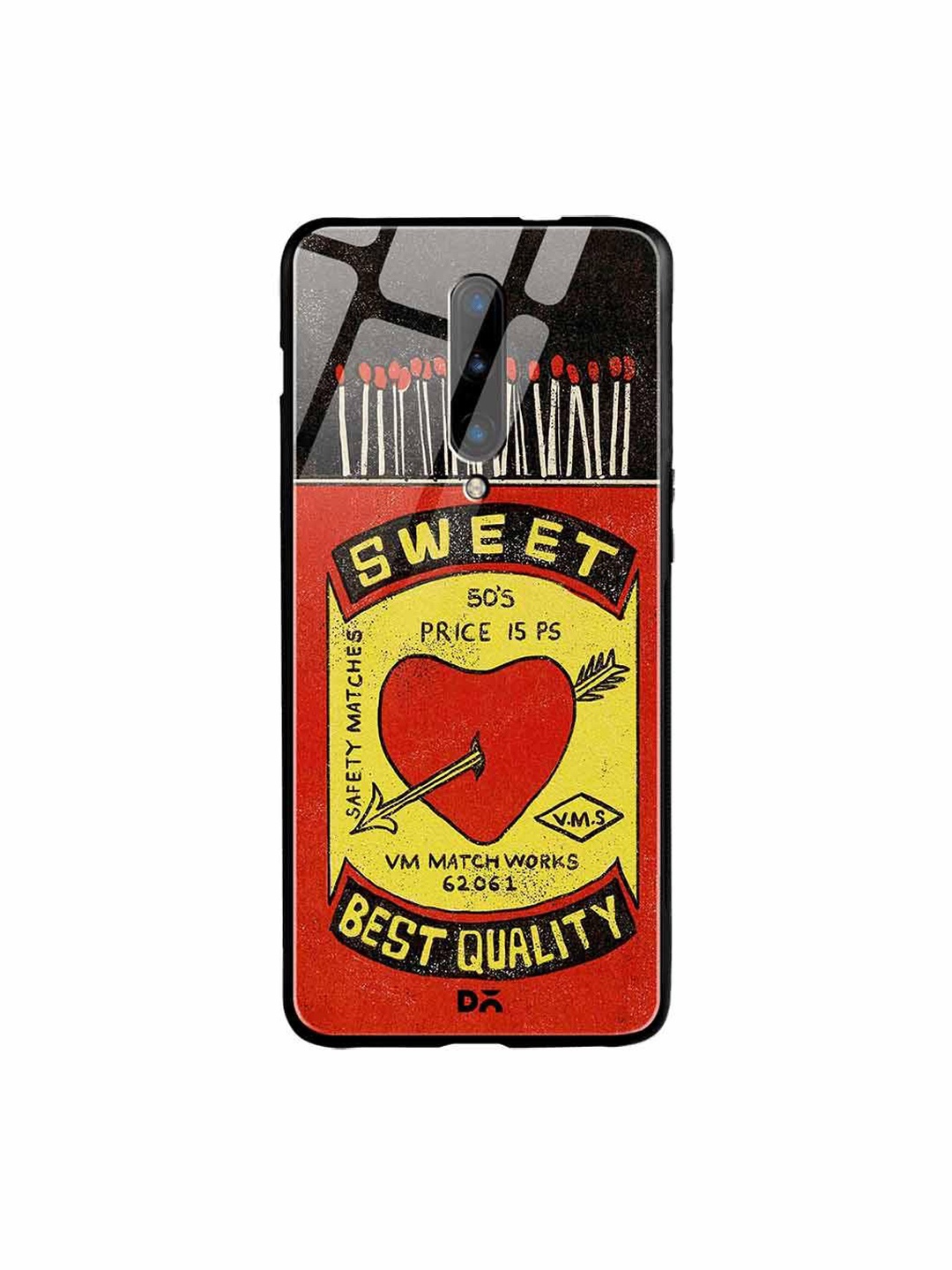 

DailyObjects Black & Red Sweet Matchbox OnePlus 7 Pro Glass Case