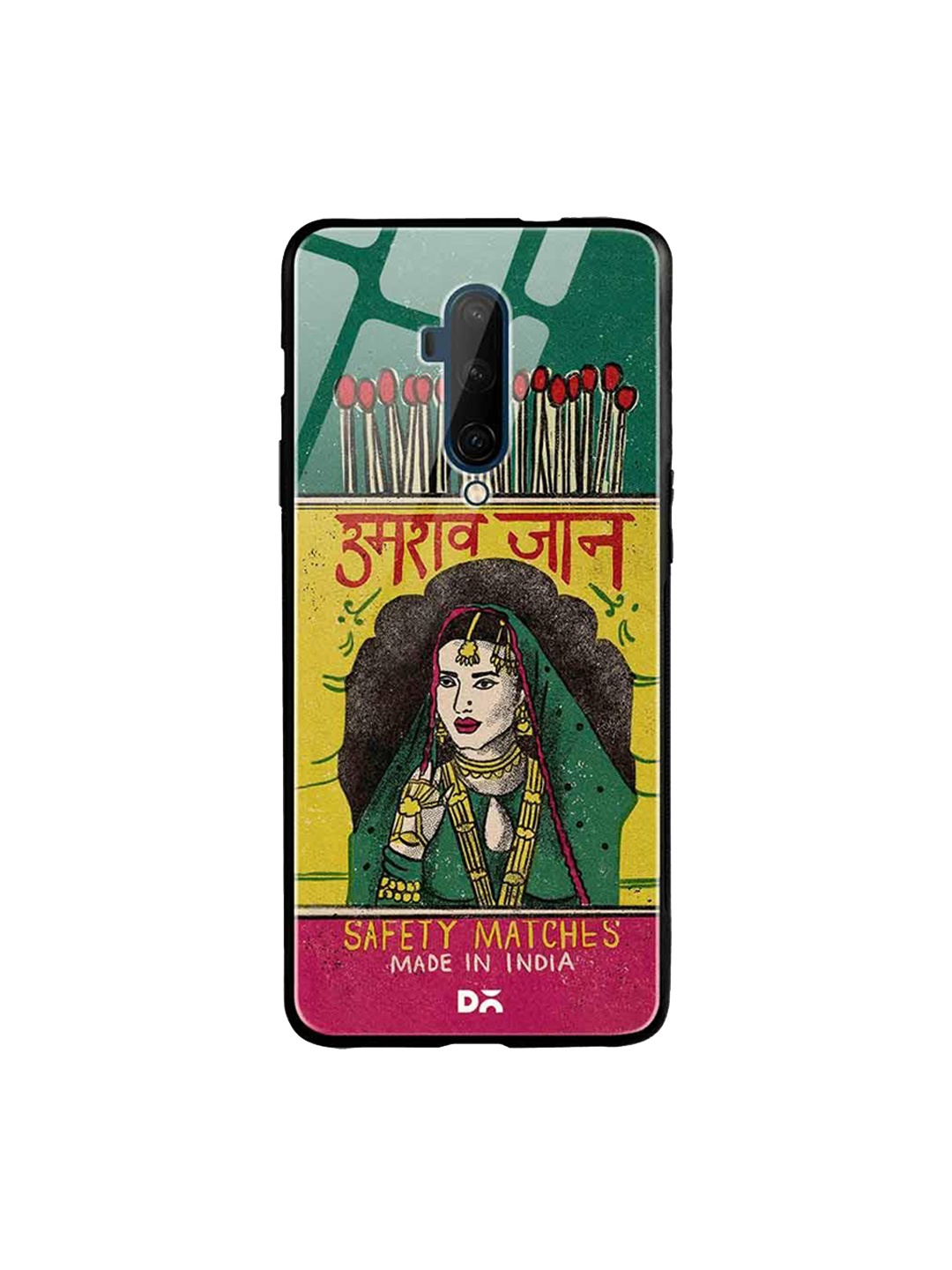 

DailyObjects Green & Yellow Umrao Jaan Matchbox OnePlus 7T Pro Glass Case