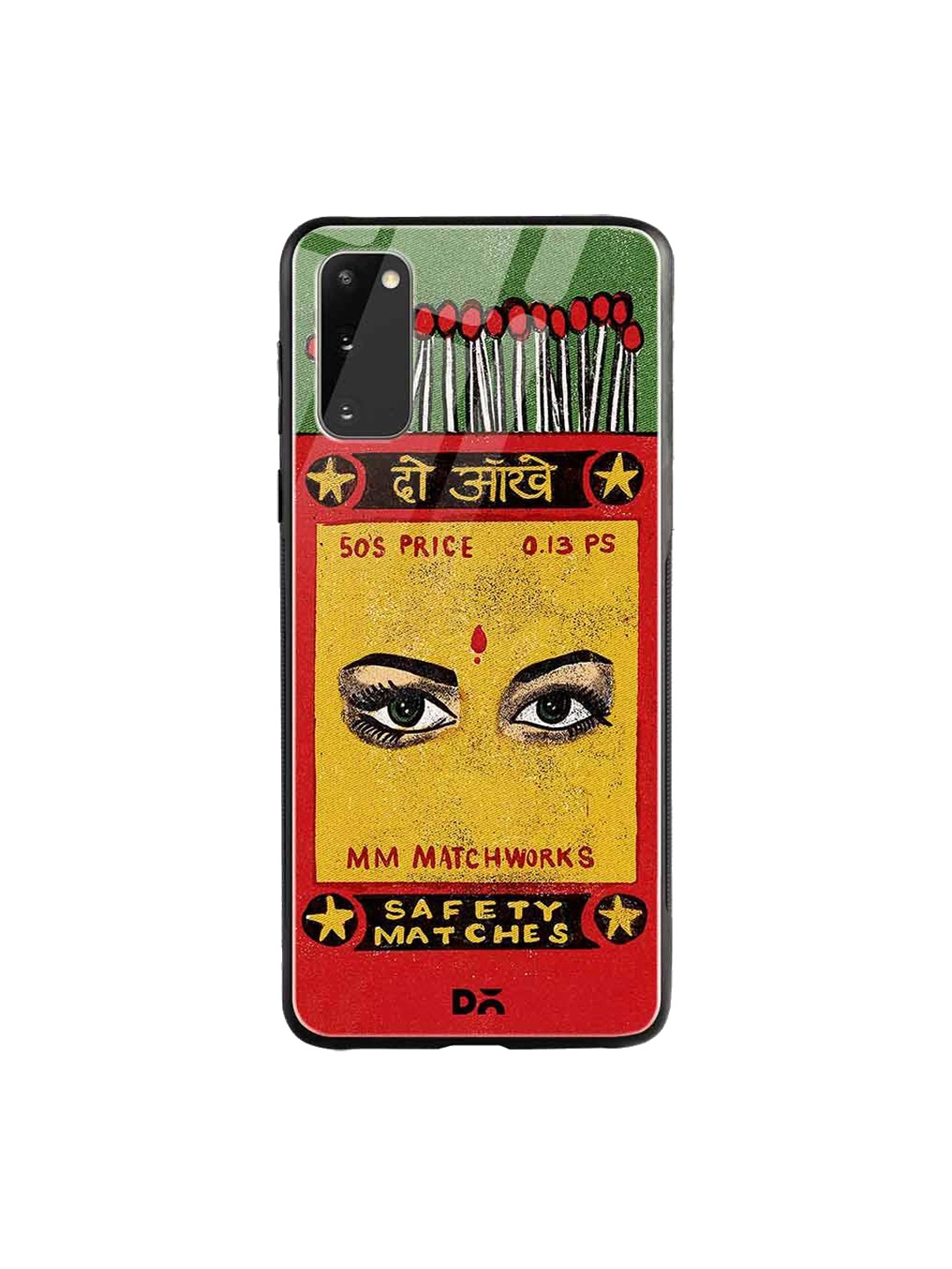 

DailyObjects Green & Red Do Aakhein Matchbox Samsung Galaxy S20 Glass Case