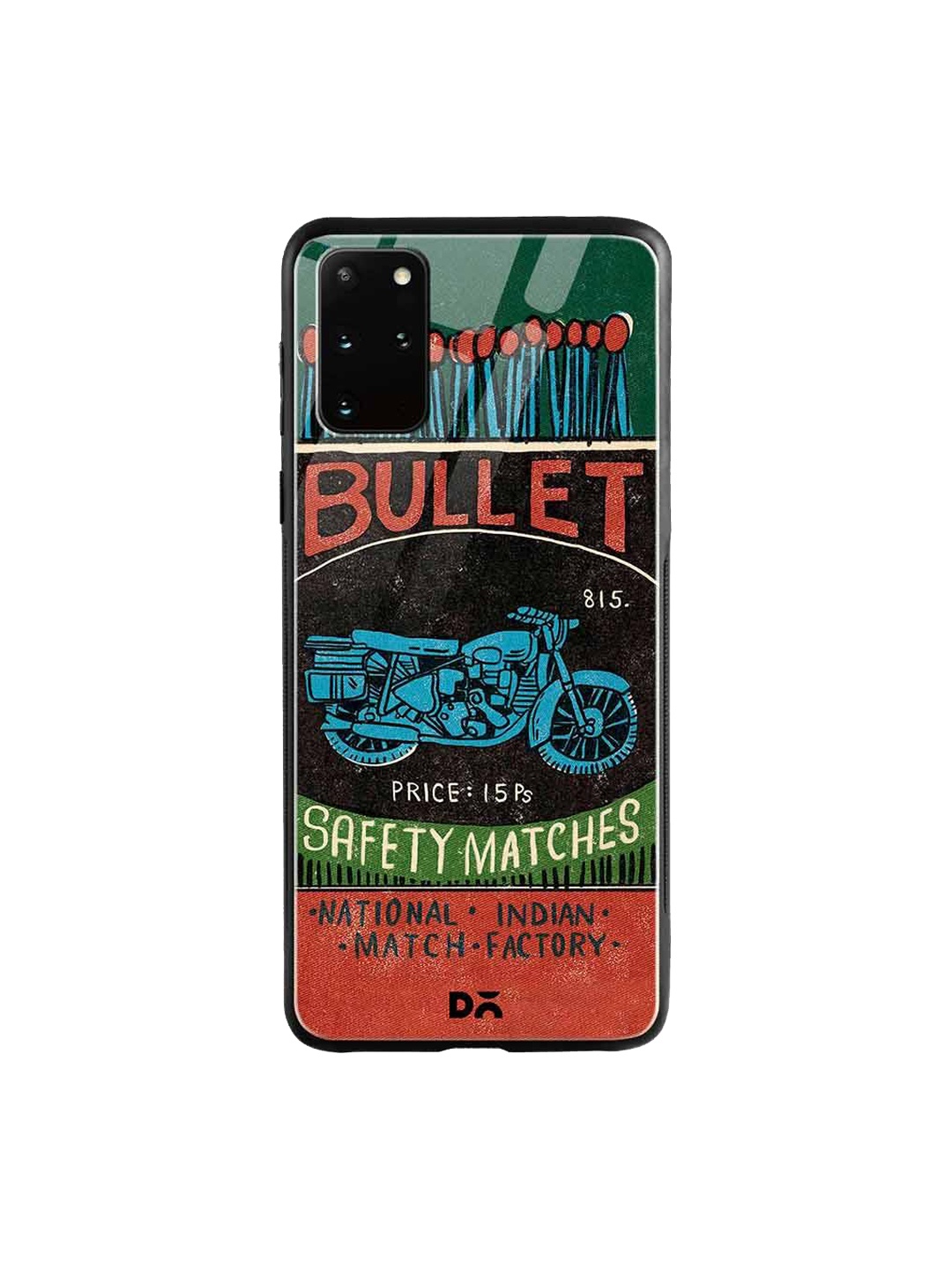 

DailyObjects Black & Red Bullet Matchbox Samsung Galaxy S20 Plus Glass Case