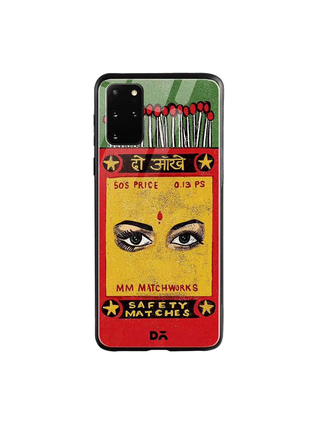

DailyObjects Green & Red Do Aakhein Matchbox Samsung Galaxy S20 Plus Glass Case