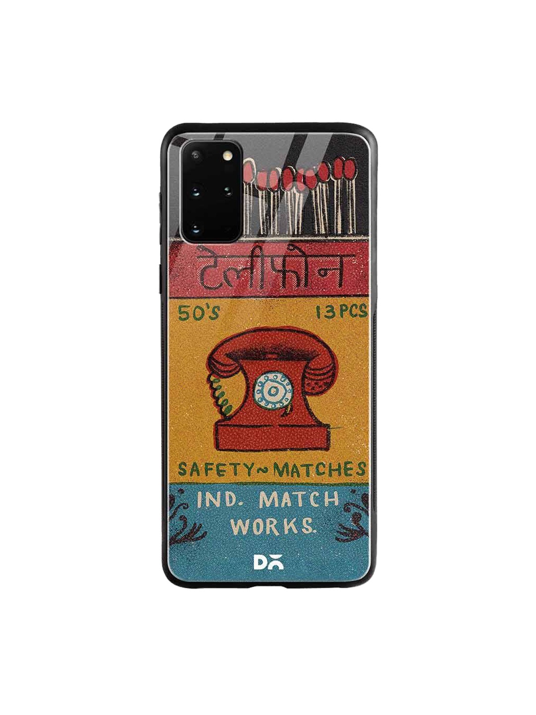 

DailyObjects Yellow & Red Telephone Matchbox Samsung Galaxy S20 Plus Glass Mobile Case