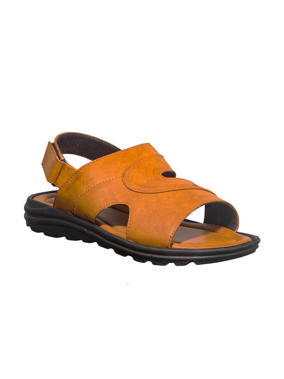 

Khadims Men Mustard Yellow Comfort Sandals