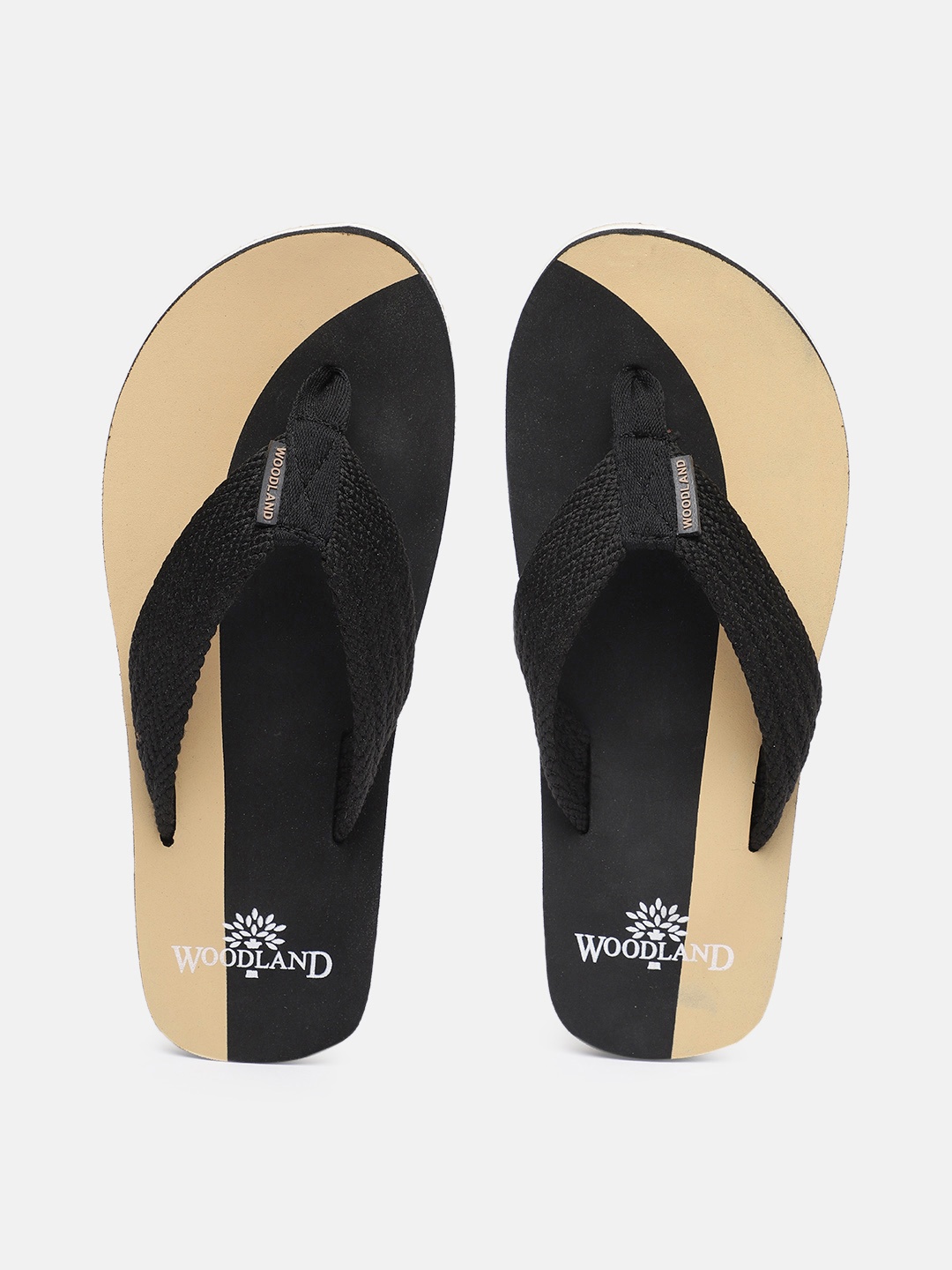 

Woodland Men Thong Flip-Flops, Black