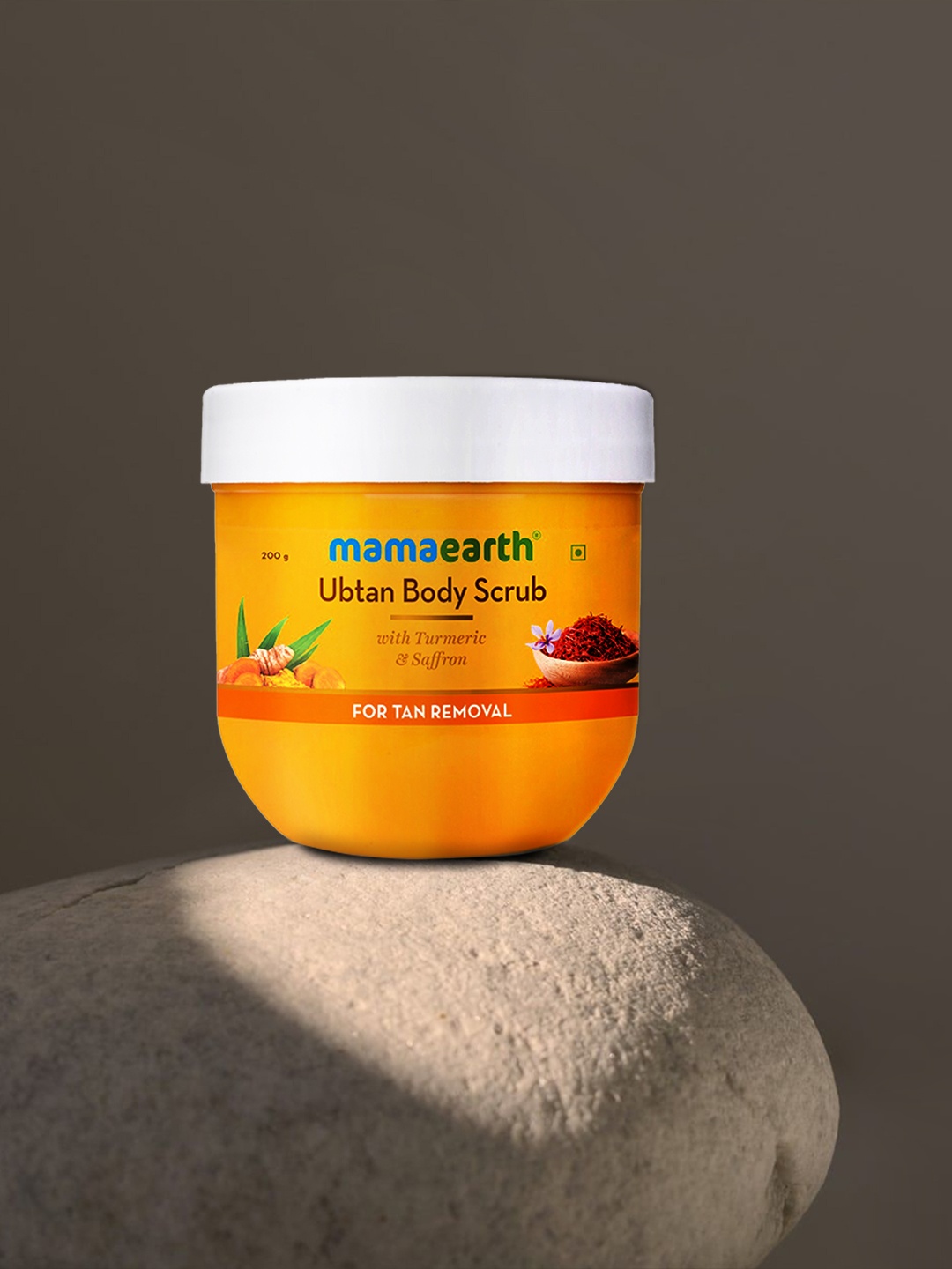 

Mamaearth Ubtan Body Scrub with Turmeric & Saffron for Tan Removal 200 g, Yellow