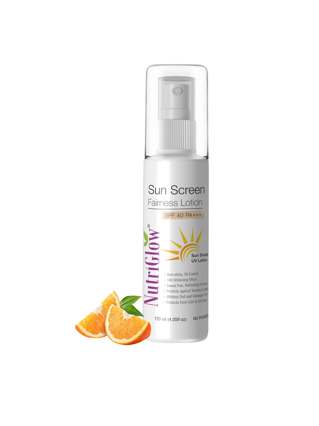

NutriGlow Sunscreen Fairness Liquorice UV Lotion SPF 40 PA+++ - 120 ml, Cream