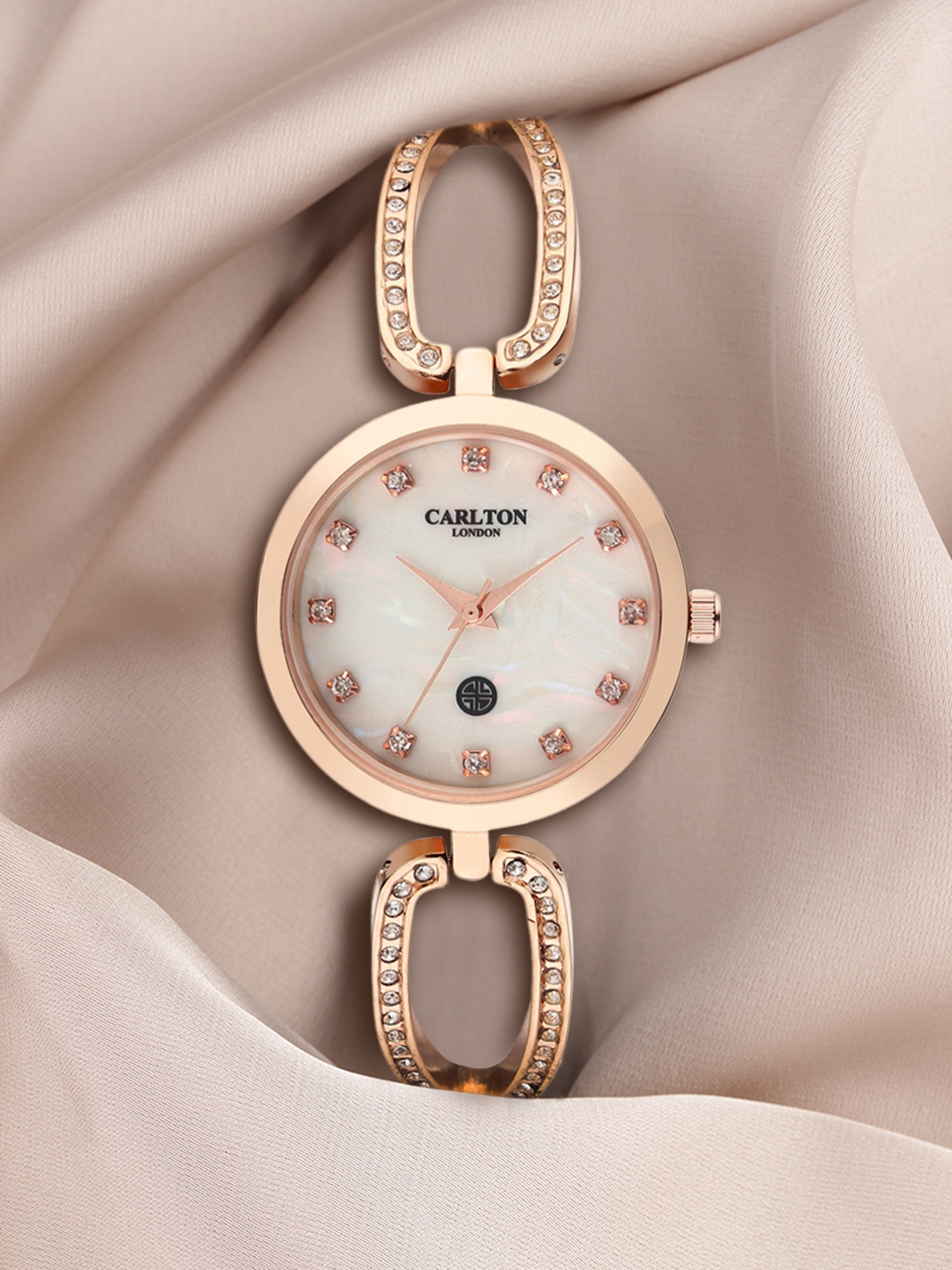 

Carlton London Women Rose Gold Analogue Watch CL017RMOR