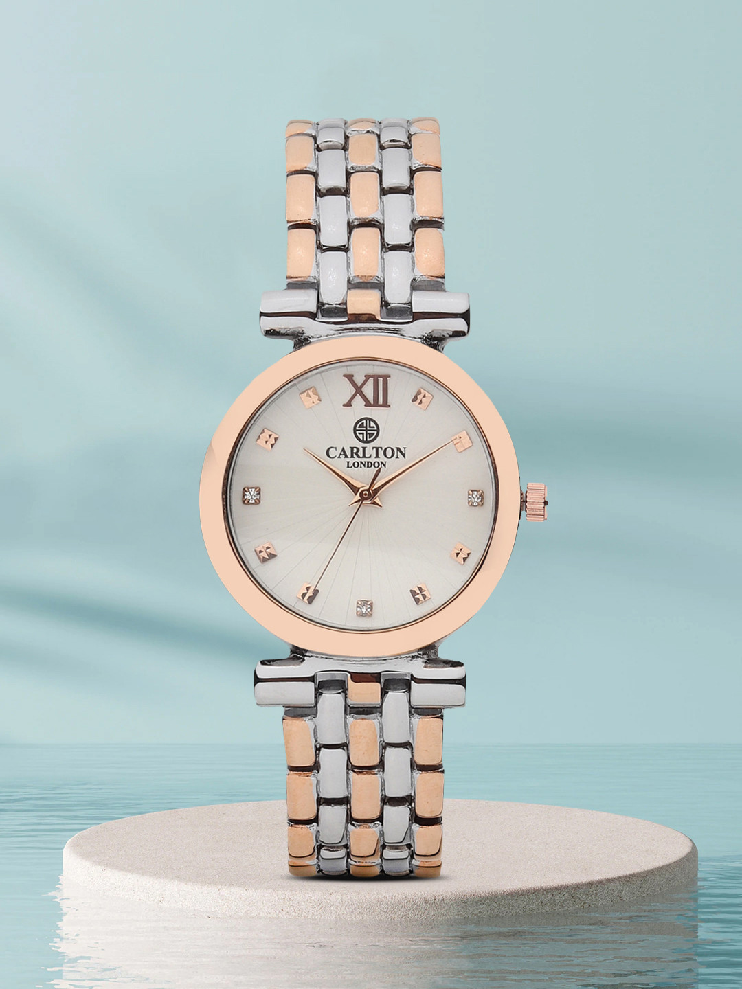 

Carlton London Women Rose Gold Analogue Watch CL006RSRS