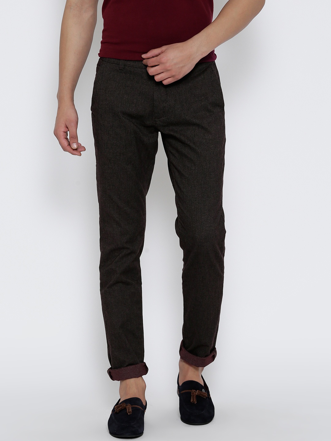 

Locomotive Dark Brown Casual Trousers