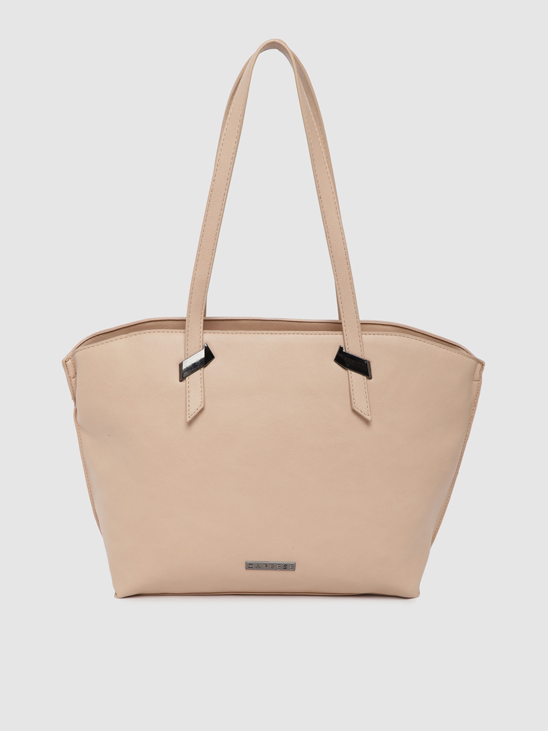 

Caprese Beige Solid Shoulder Bag