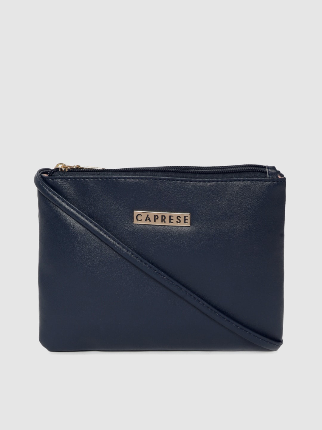 

Caprese Navy Blue Solid Sling Bag