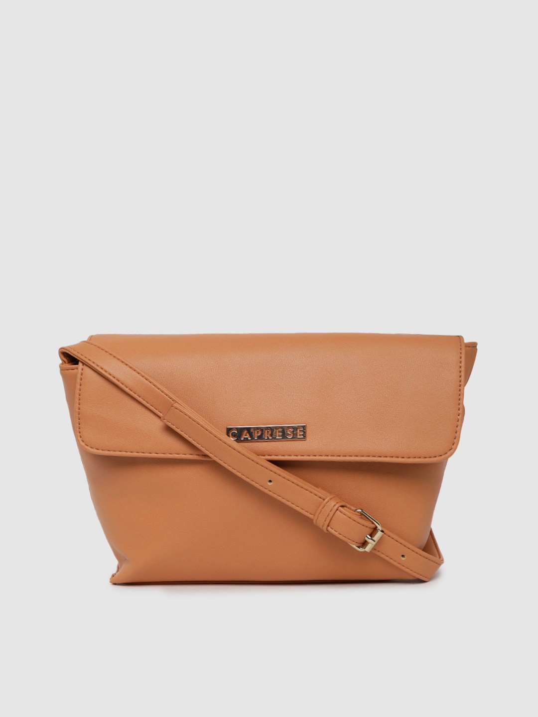 

Caprese Brown Solid Sling Bag