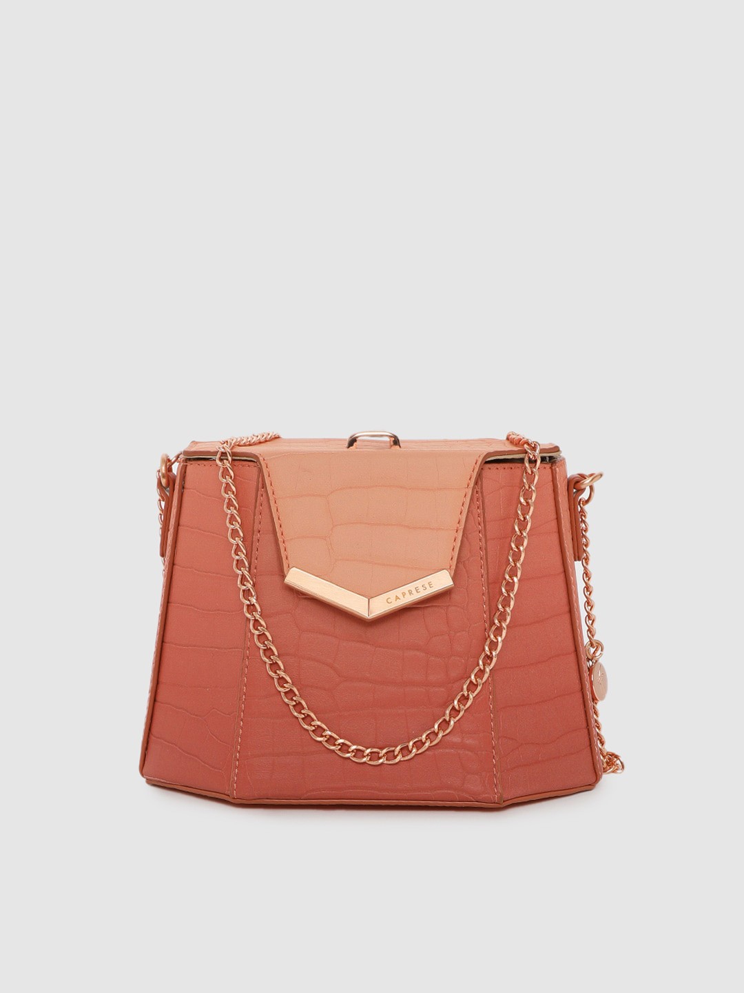 

Caprese Pink Textured Clutch