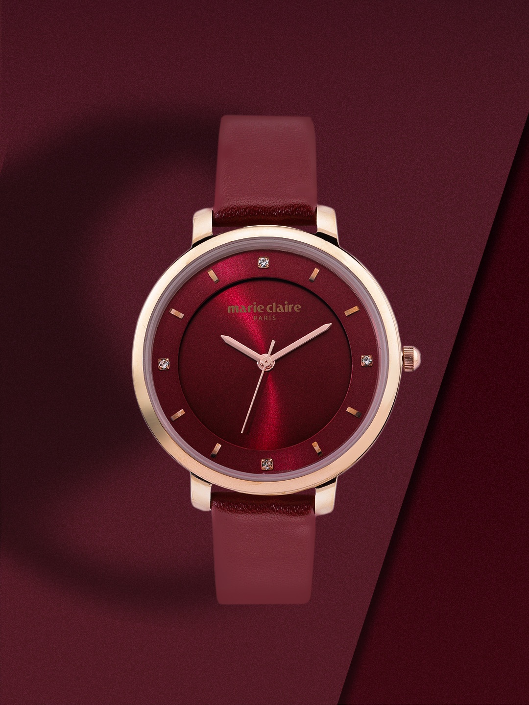 

Marie Claire Women Burgundy Analogue Watch MC-SS20-004C